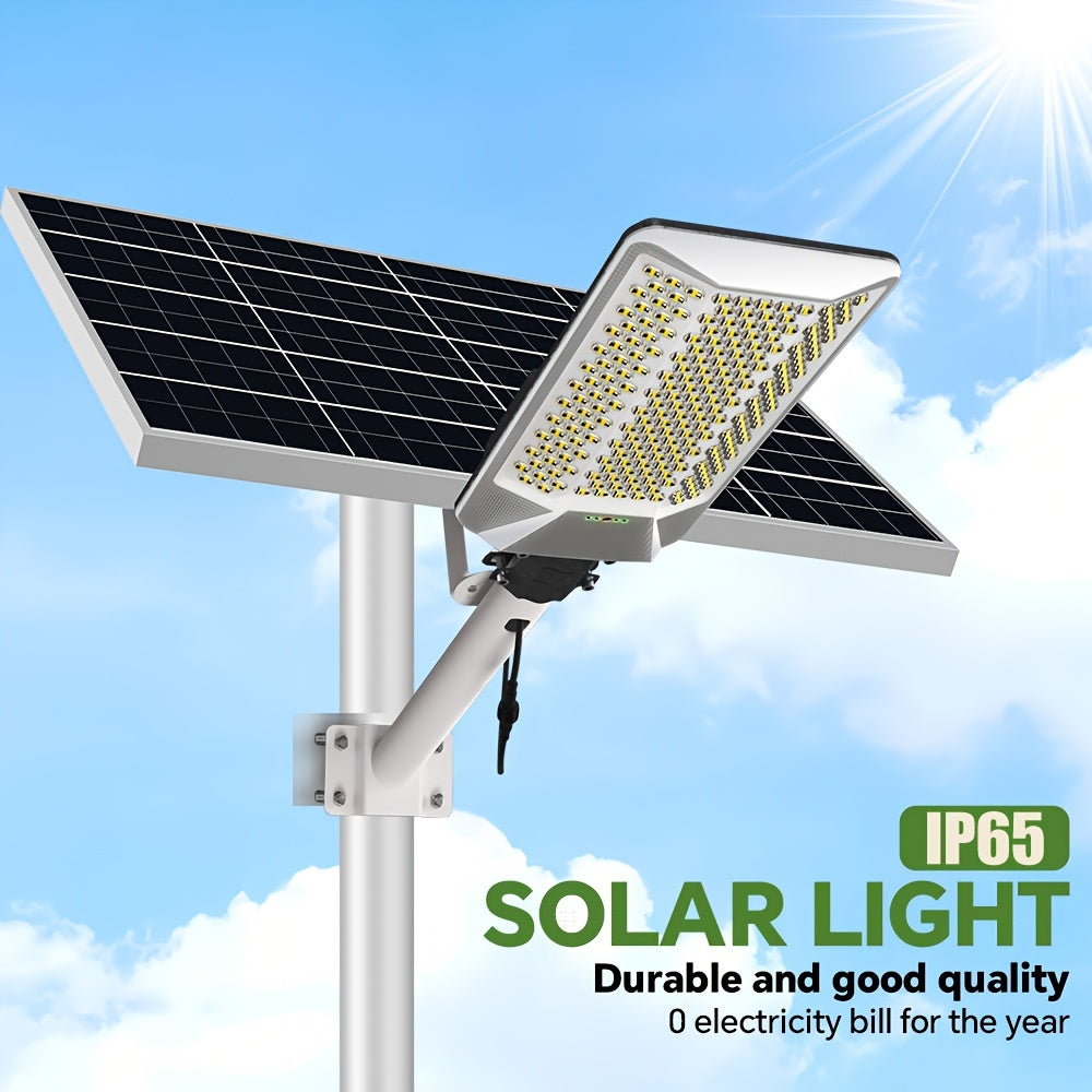 Projecteur solaire 232 LED, batterie 18 000 mAh, IP65