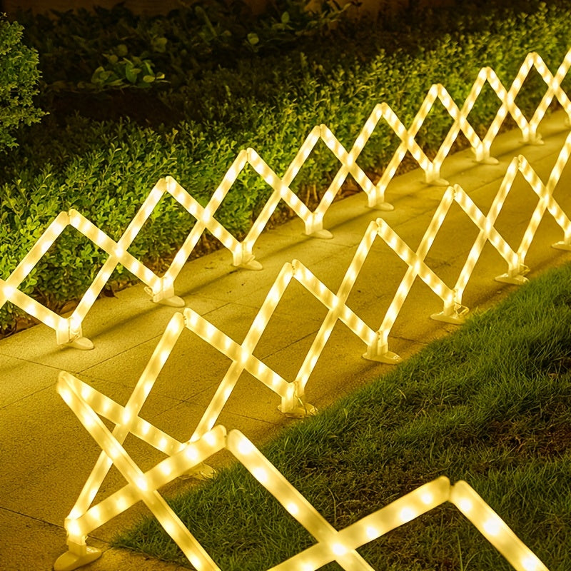Bordure solaire lumineuse extensible, 8 modules