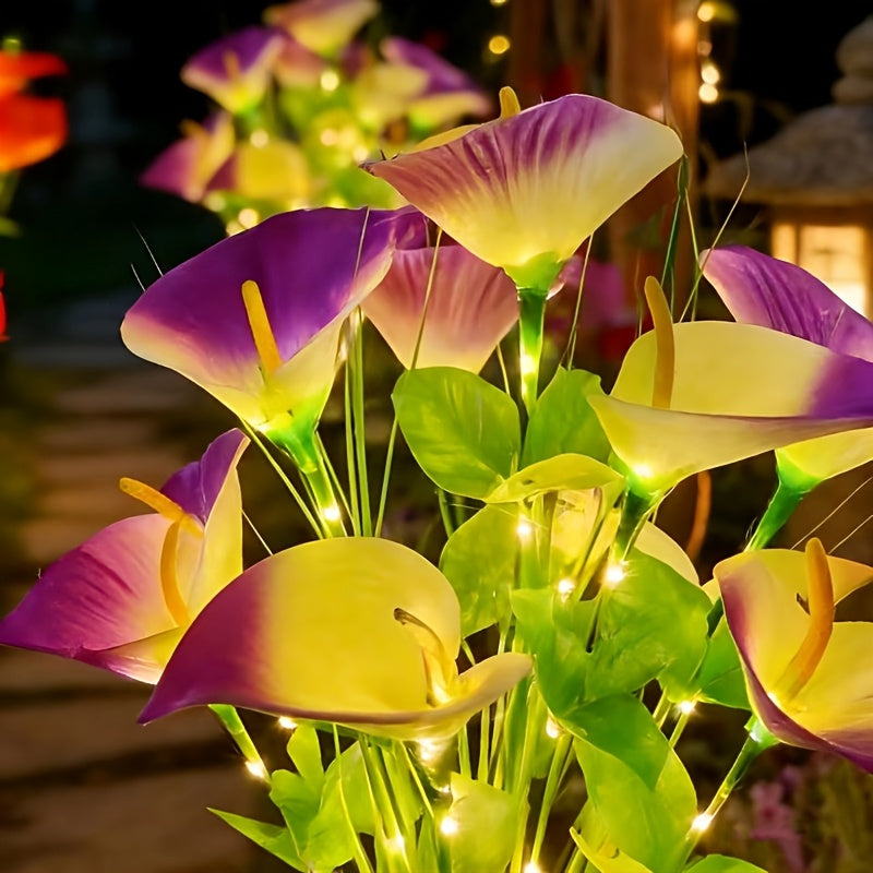 Lampe solaire arums à 12 têtes, 3 coloris