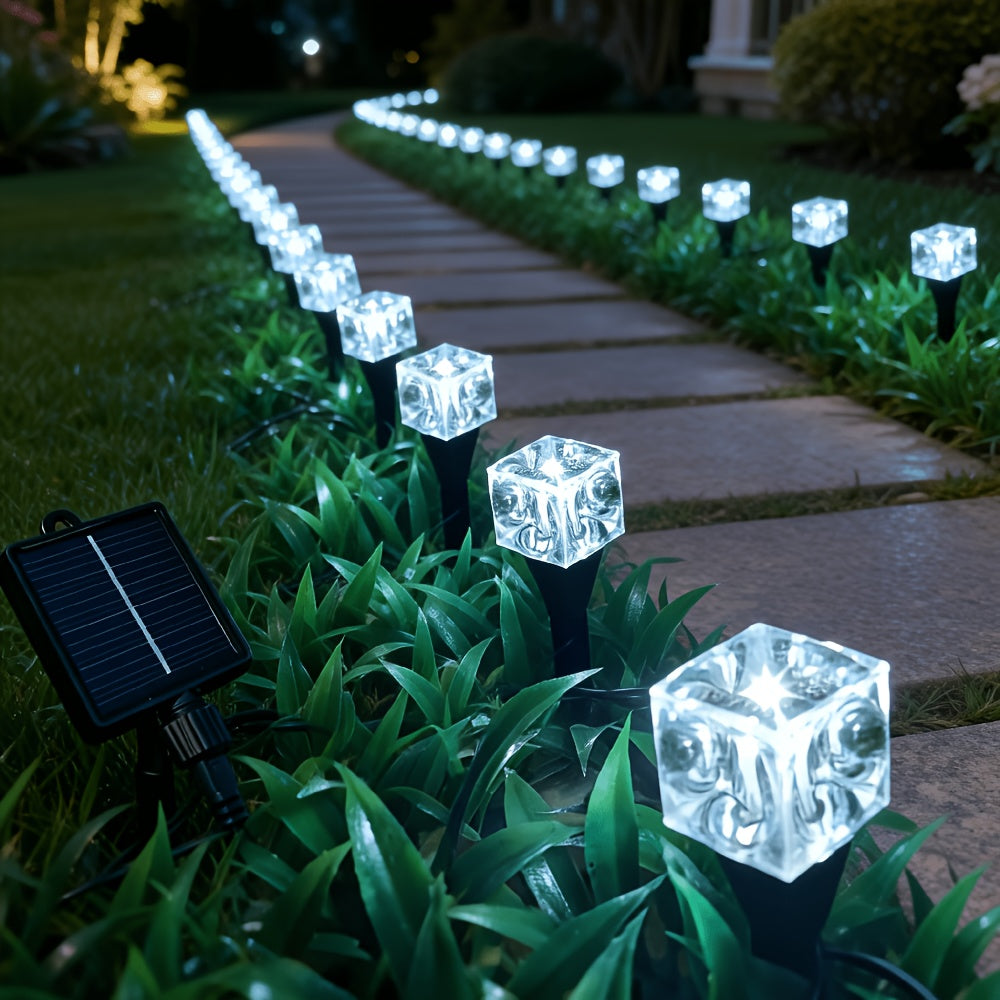 Bornes solaires cubes de glace, 20 ou 30 pièces
