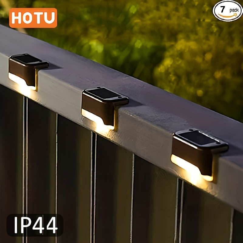Lampes solaires de marche et rambarde, lot de 7, IP44