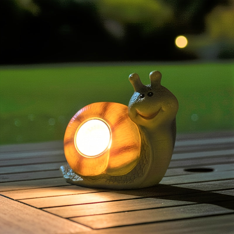 Lampe solaire escargot, coquille lumineuse, IP44