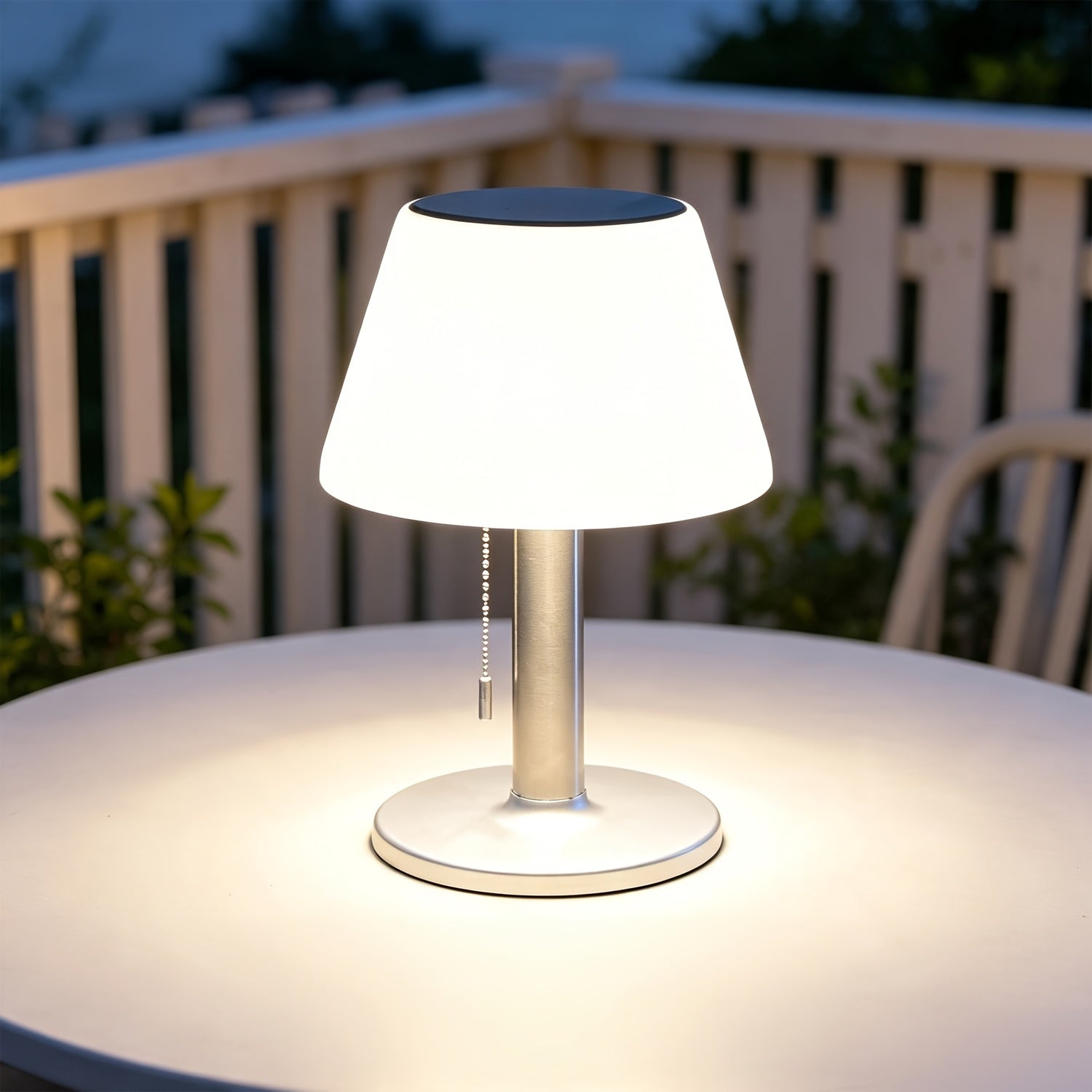 Lampe de table solaire, luminosité réglable sur 3 niveaux