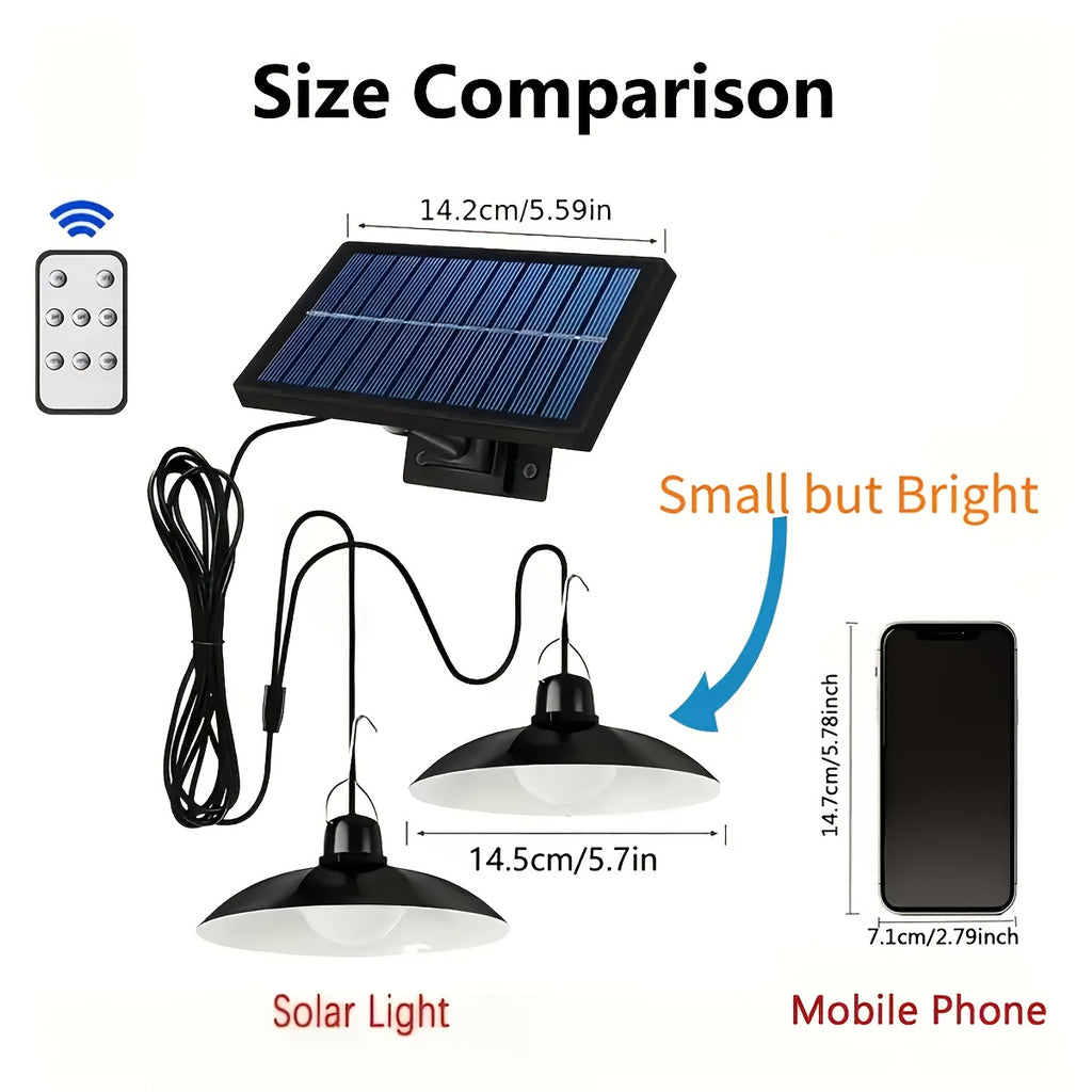 Suspension solaire à deux têtes, panneau déporté