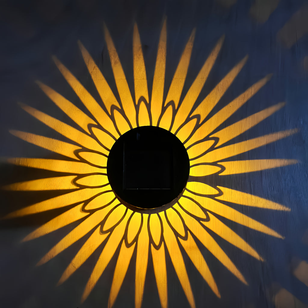 Lot de 2 appliques solaires à projection soleil, IP66