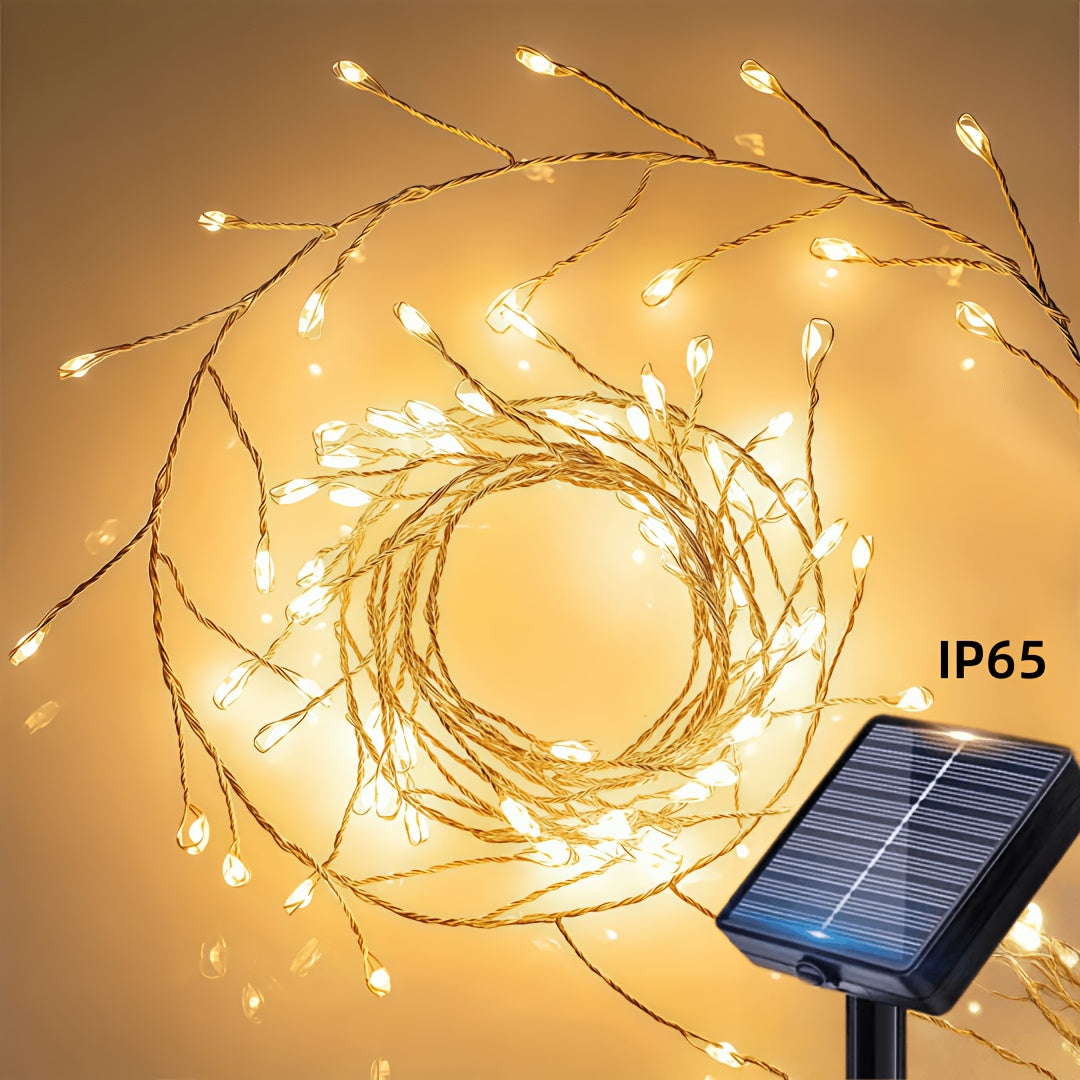 Guirlande solaire bouquets lumineux, 3,5 à 11 m